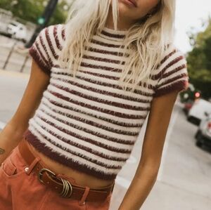 NWOT Bohme Fuzzy Sweater Top